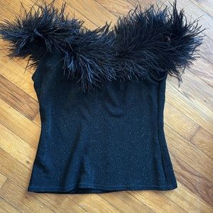 Vintage Feather Party Top